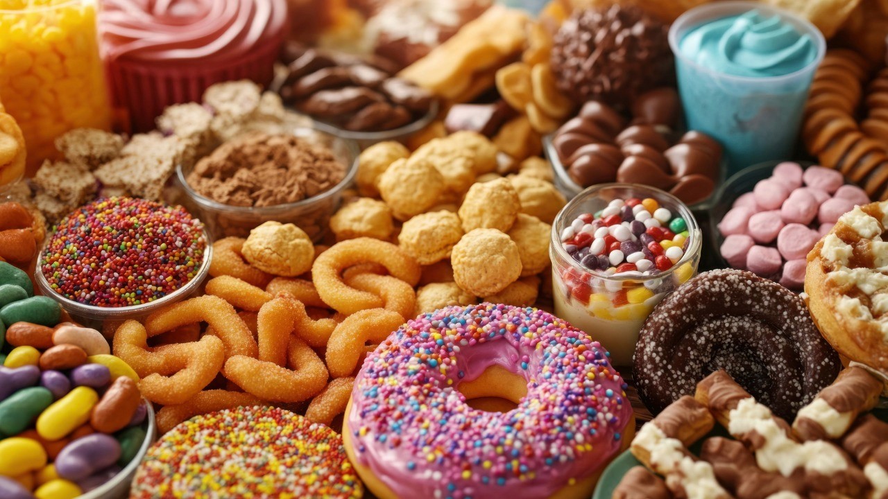 pile of processed foods