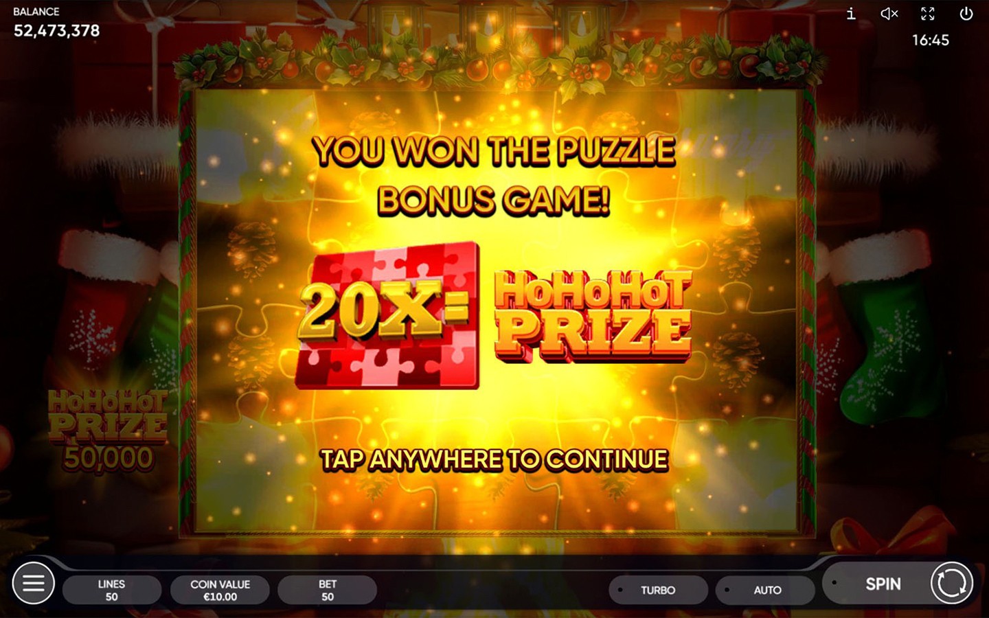 Santa's Puzzle - bonus officiel Endorphina