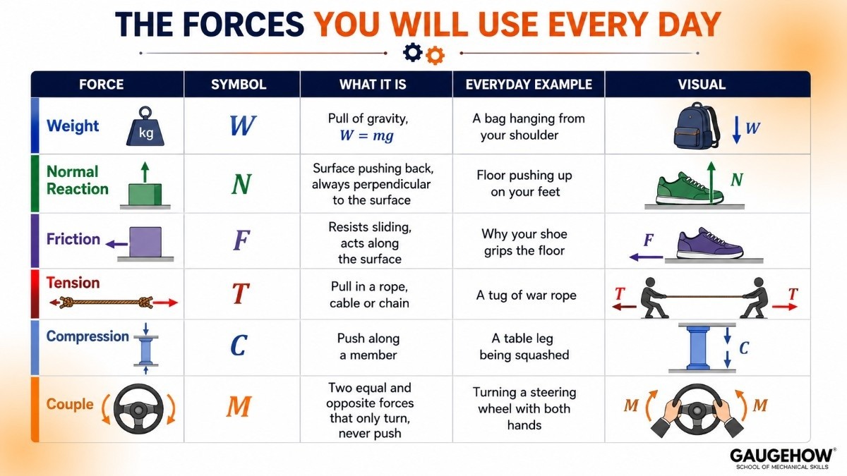 The forces you will use every day