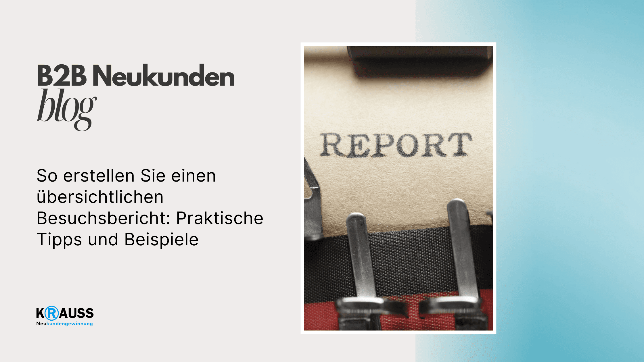 KRAUSS Neukundengewinnung