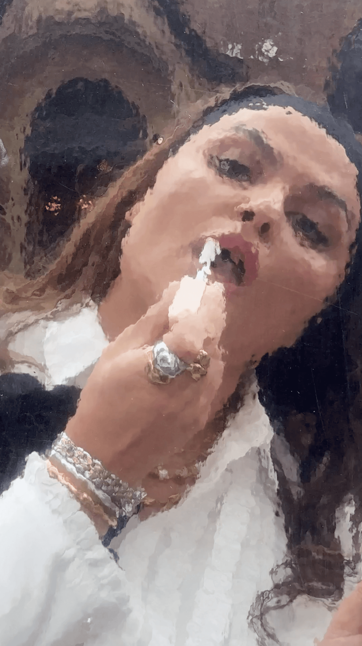 still from an influencer video shoot with Rimmel london by mia edmond