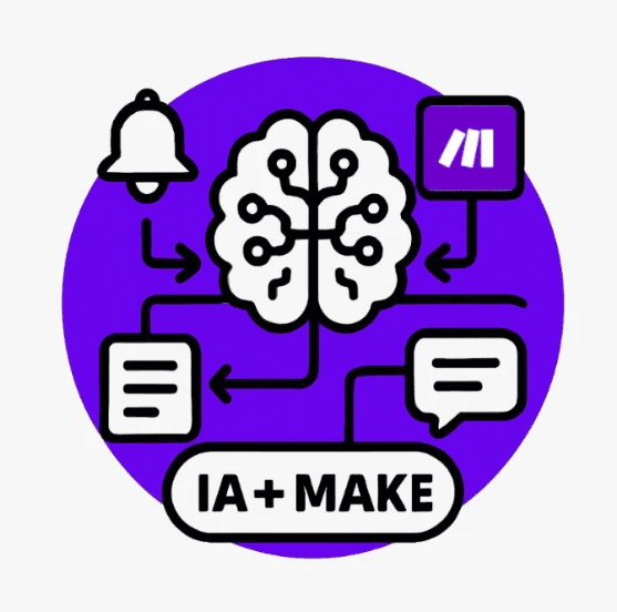 Icône automatisations Make IA fiables apprentissage adaptation workflows
