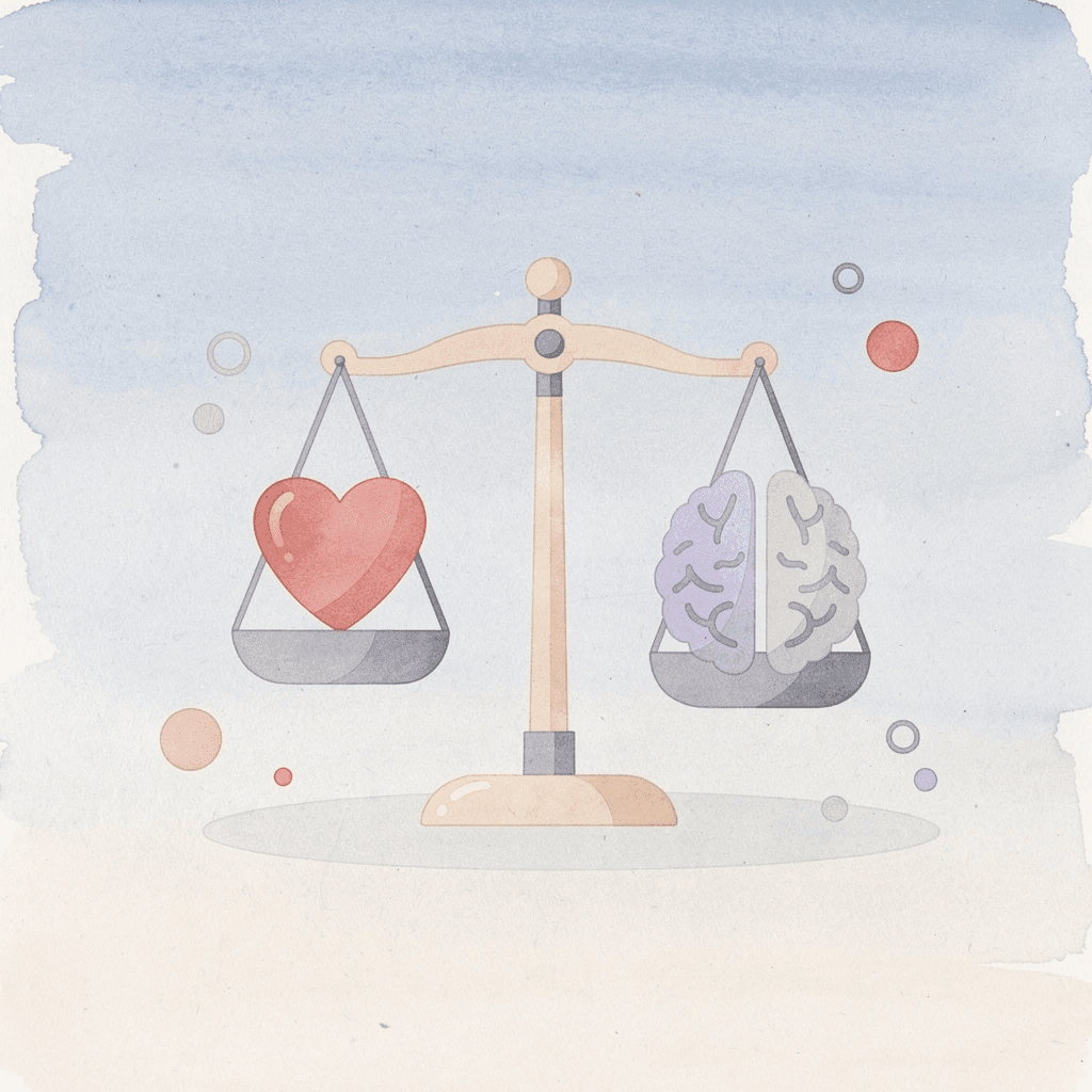 Balance scale showing structure versus flexibility in homeschooling