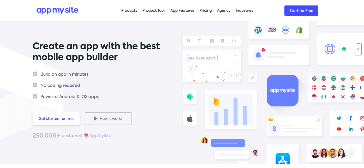 appmysite homepage