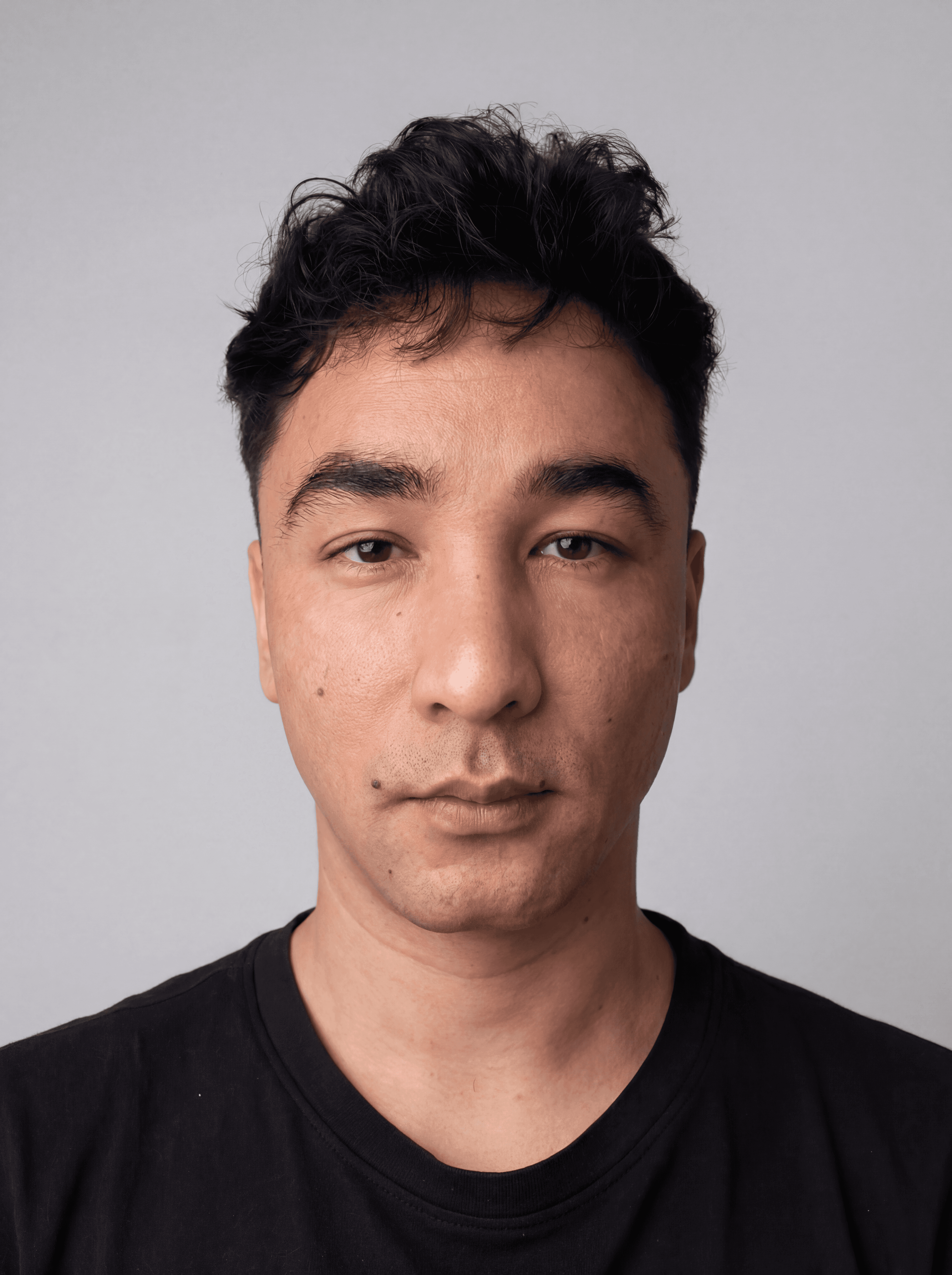 Portrait of portfolio creator – front view