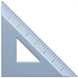 Triangular ruler emoji