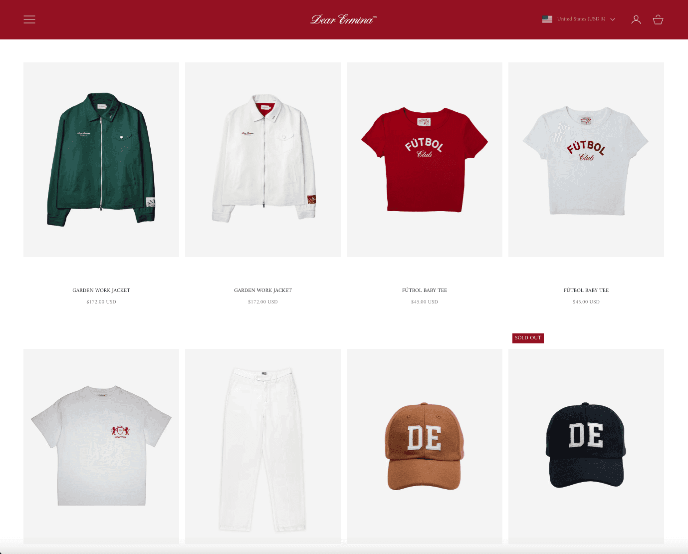Minimal UI concept with simplified layout structure focused on clarity and user navigation
