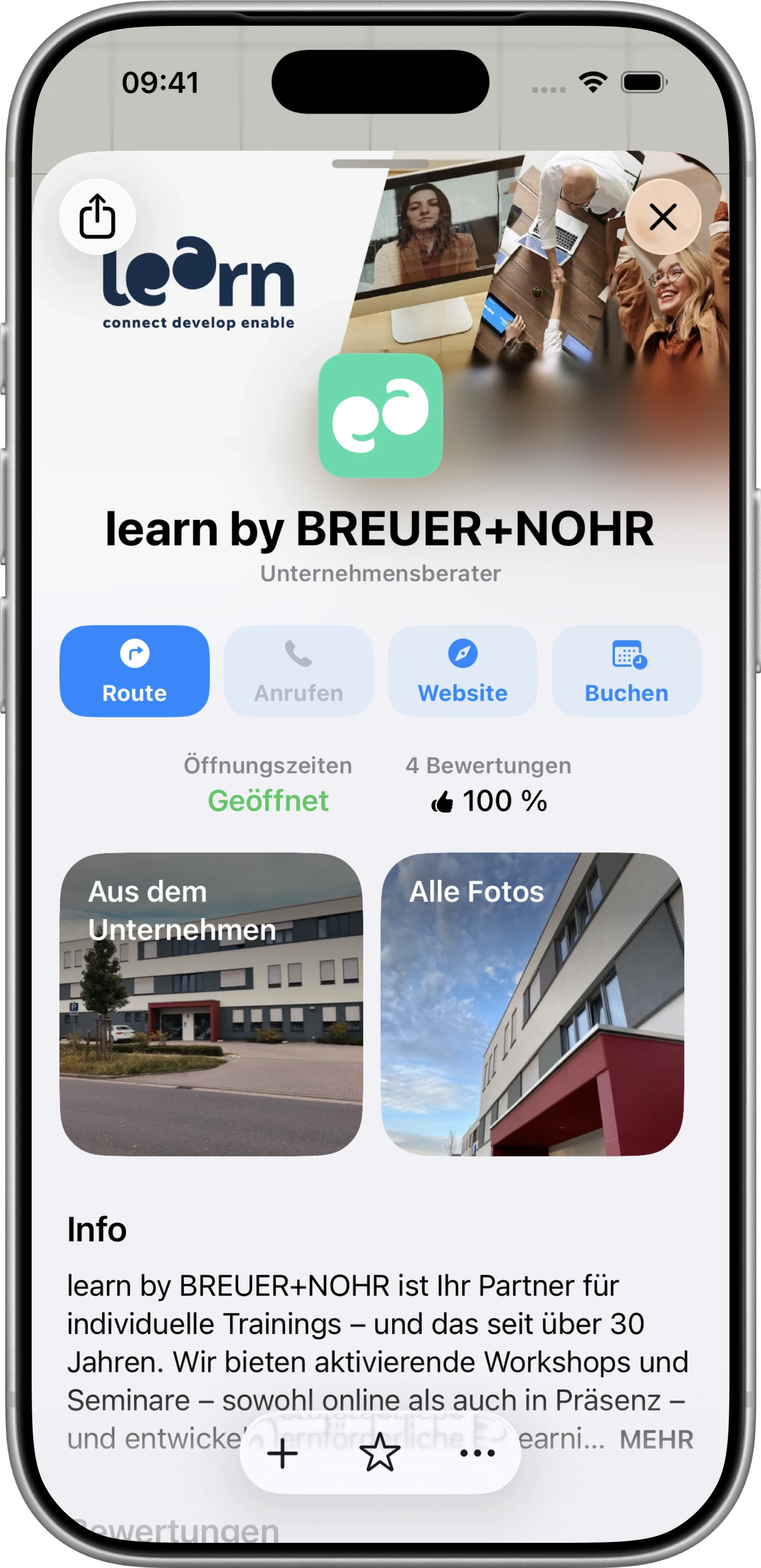 iPhone-Mockup Apple Maps