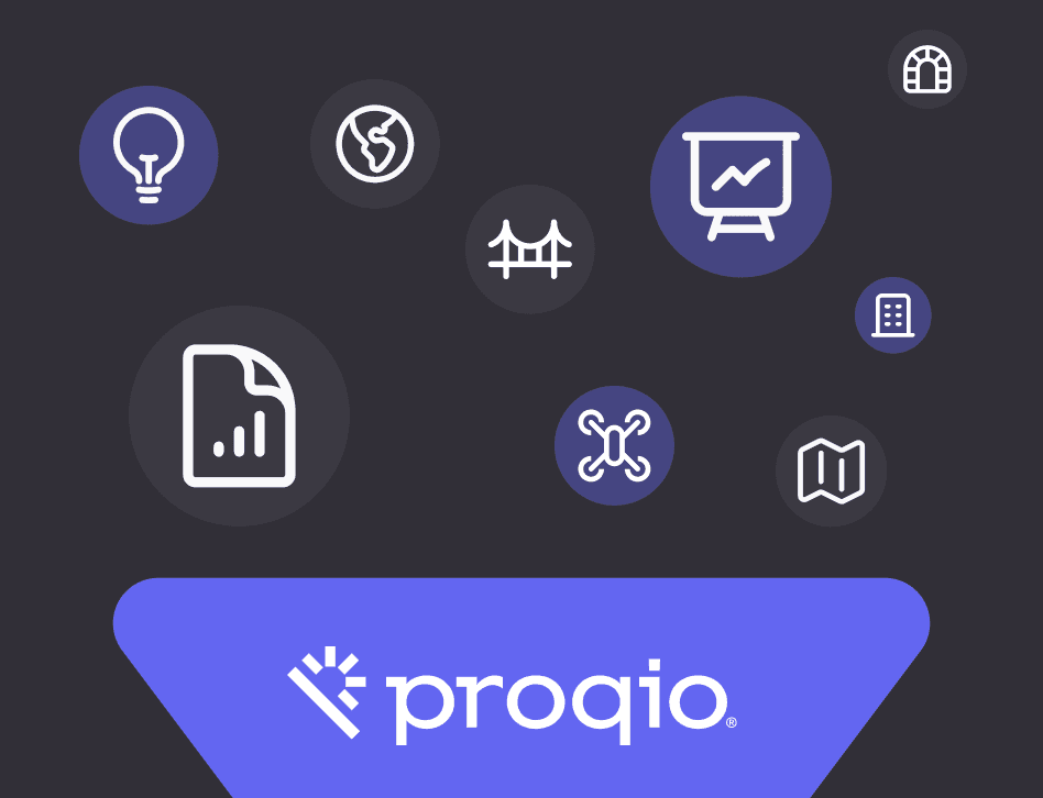 An illustration of a simple and user that show that Proqio can integrate anything represented by a funnel