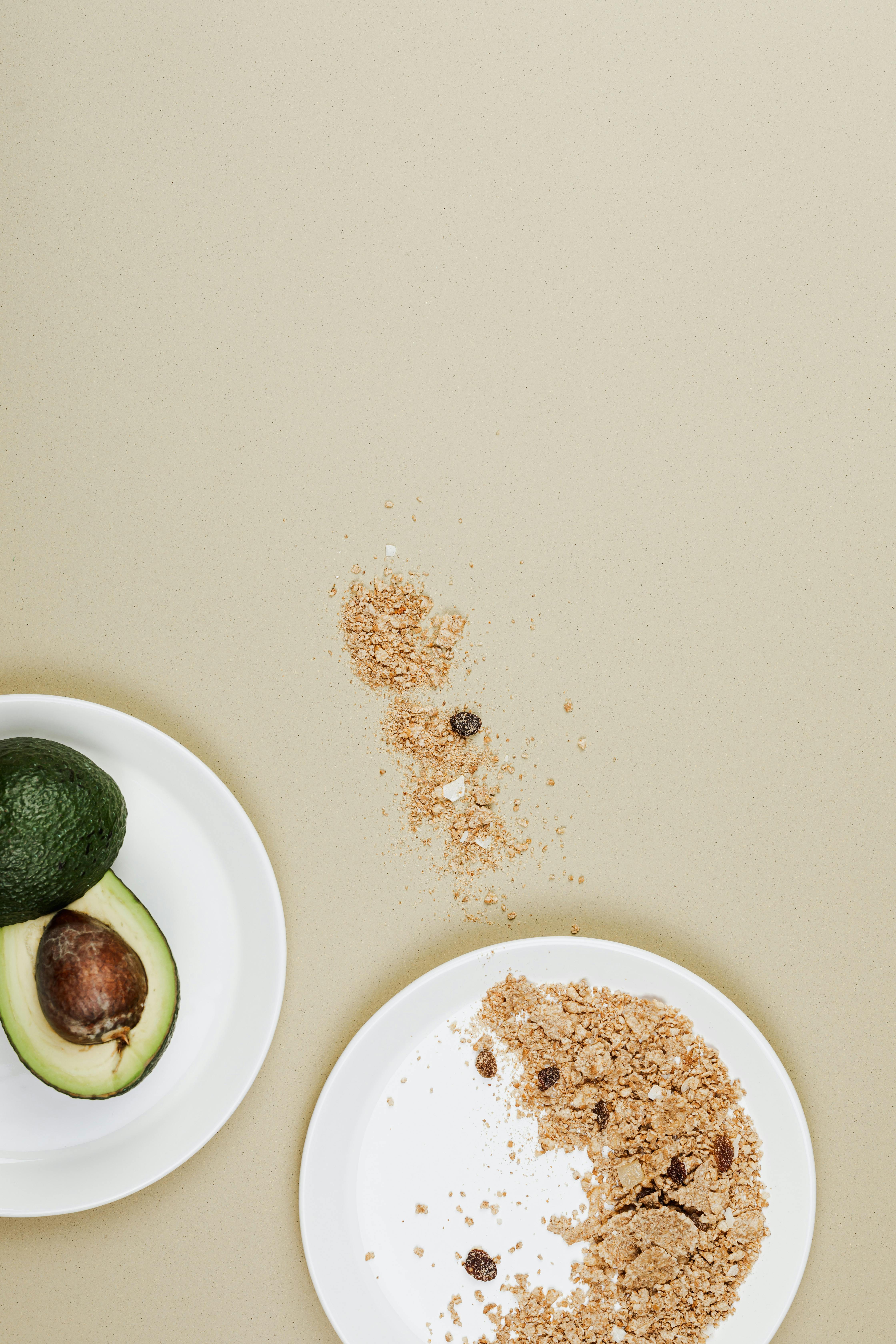 Flat lays of whole foods