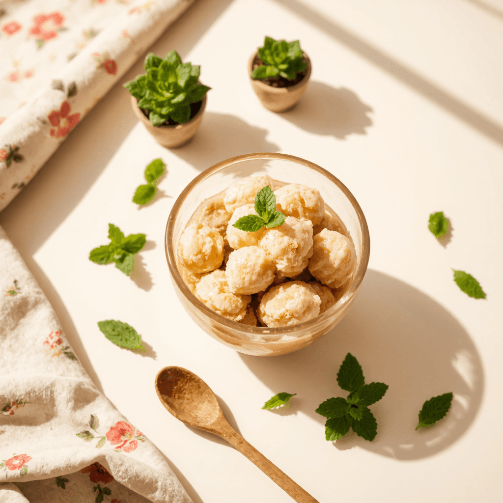 product photography of dessert