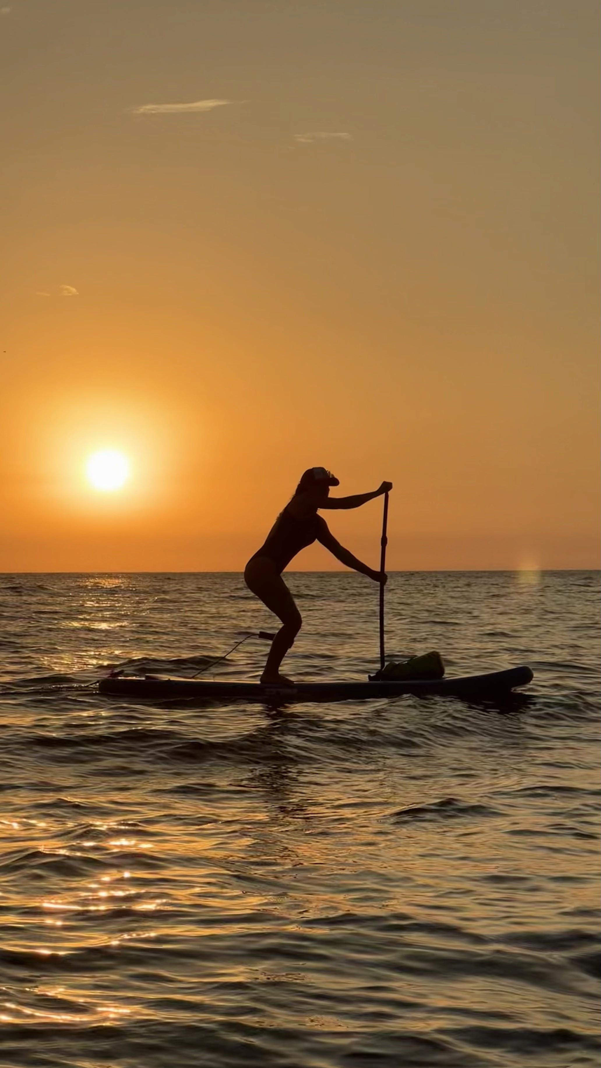 a woman on a surfboard