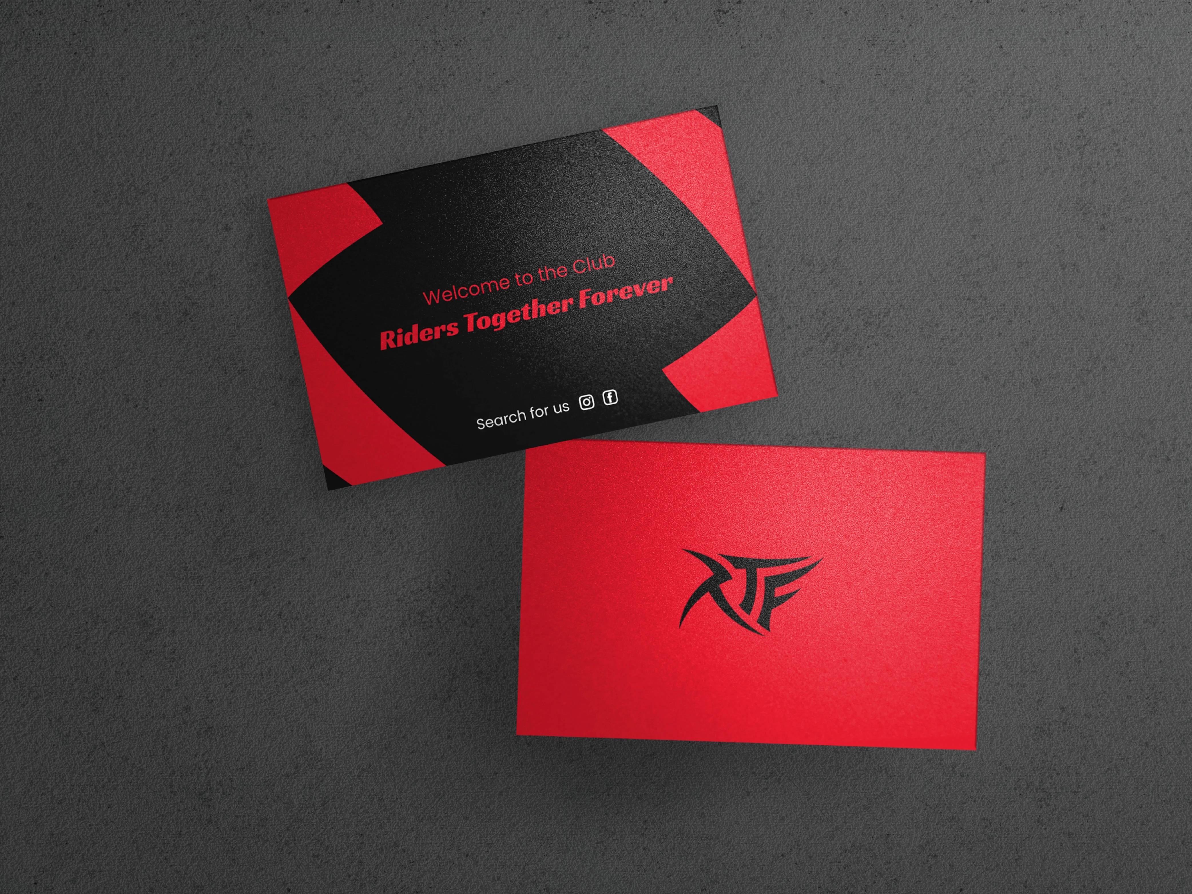 rtf club card mockup