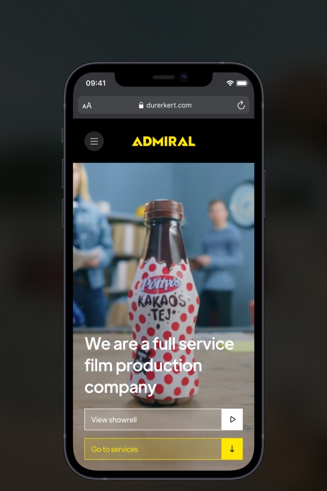 Admiral pöttyös promo website