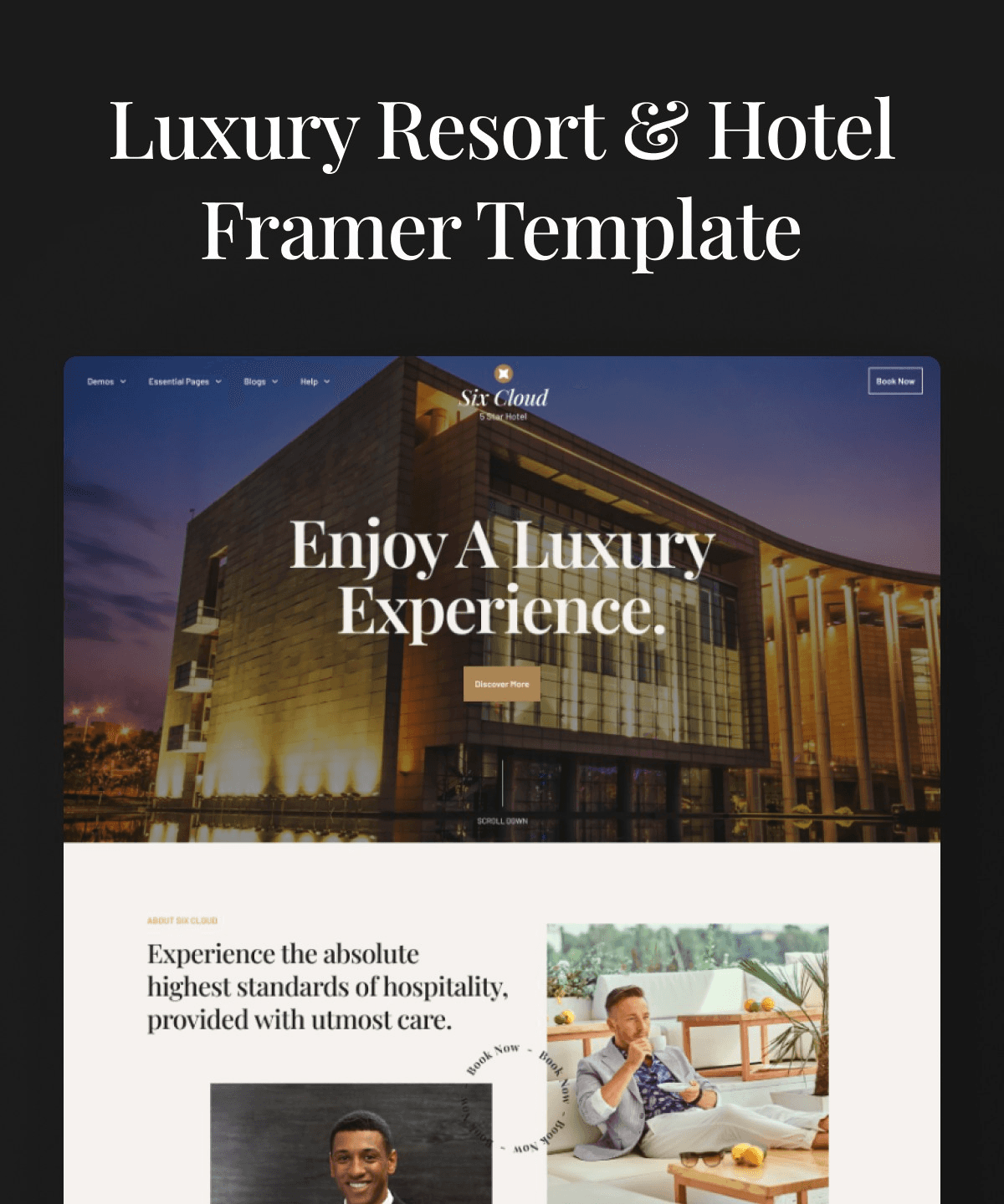 Top 10 Hotel Website Templates - Hotel Six