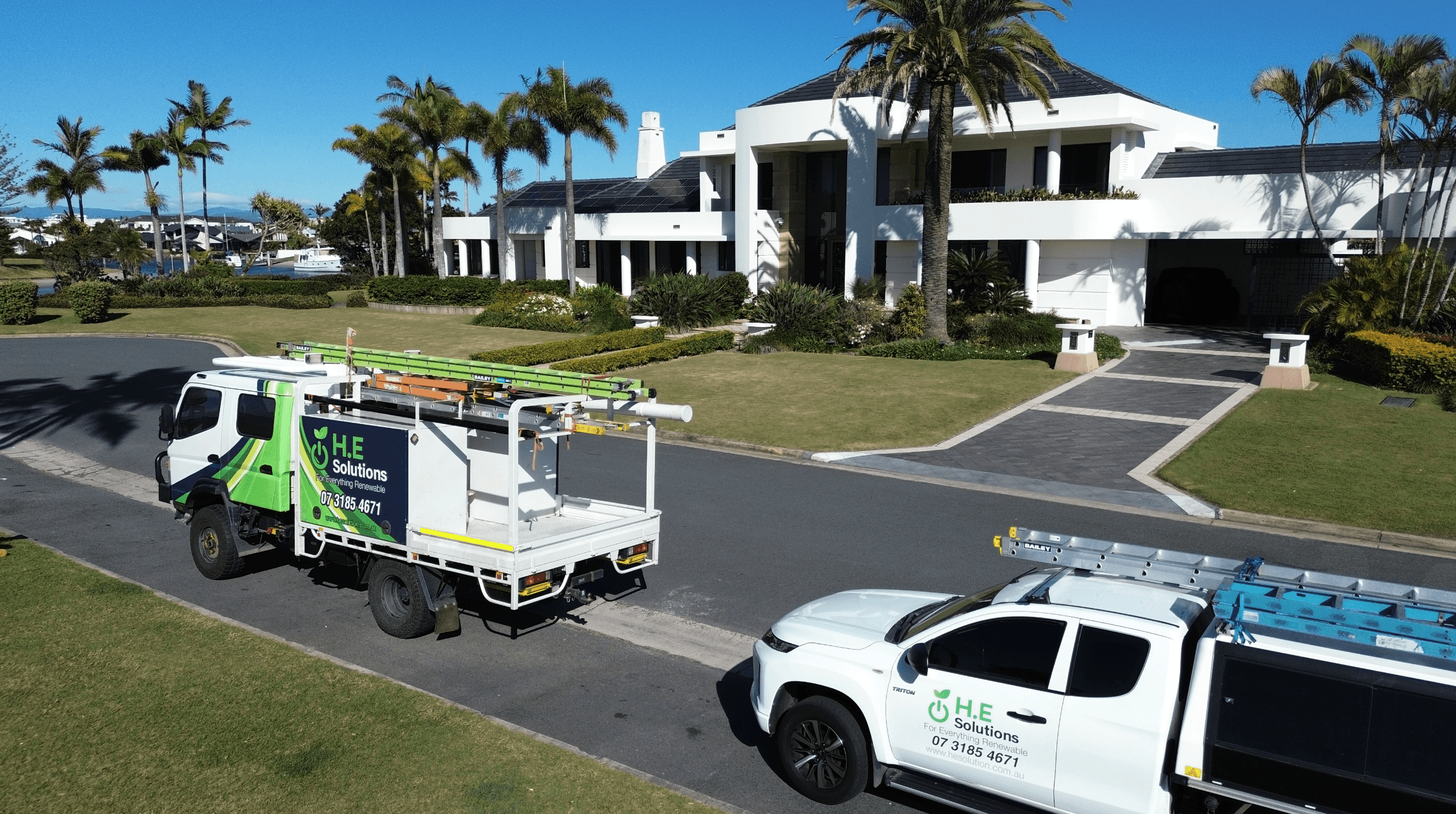 H.E Solutions Van Residential Solar System Brisbane