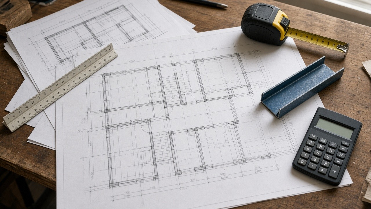 Illustrative concept image of how to get an accurate steel frame quote