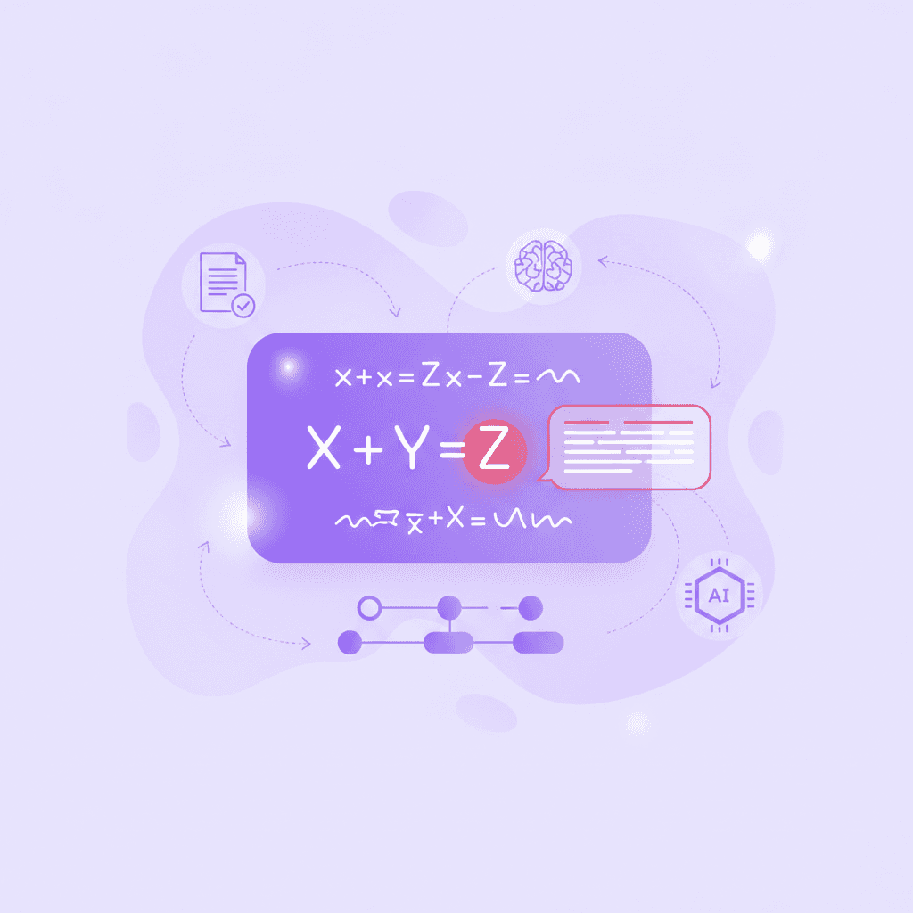 A visual representation of a digital canvas showing a student's hand-drawn math equation with an AI tutor marking a specific error in red ink and providing a text box explanation next to it.