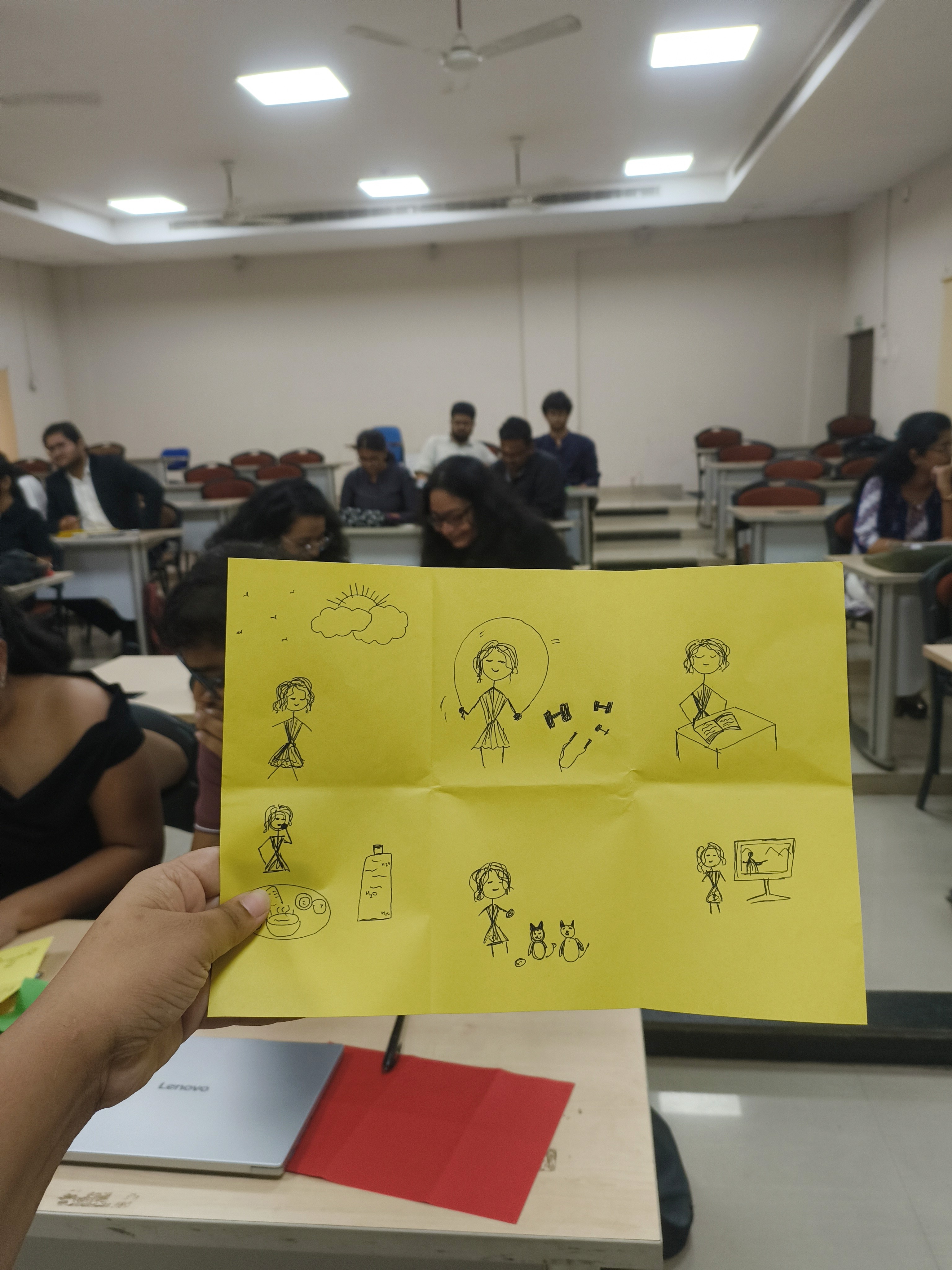 An illustration made by a participant at our workshop