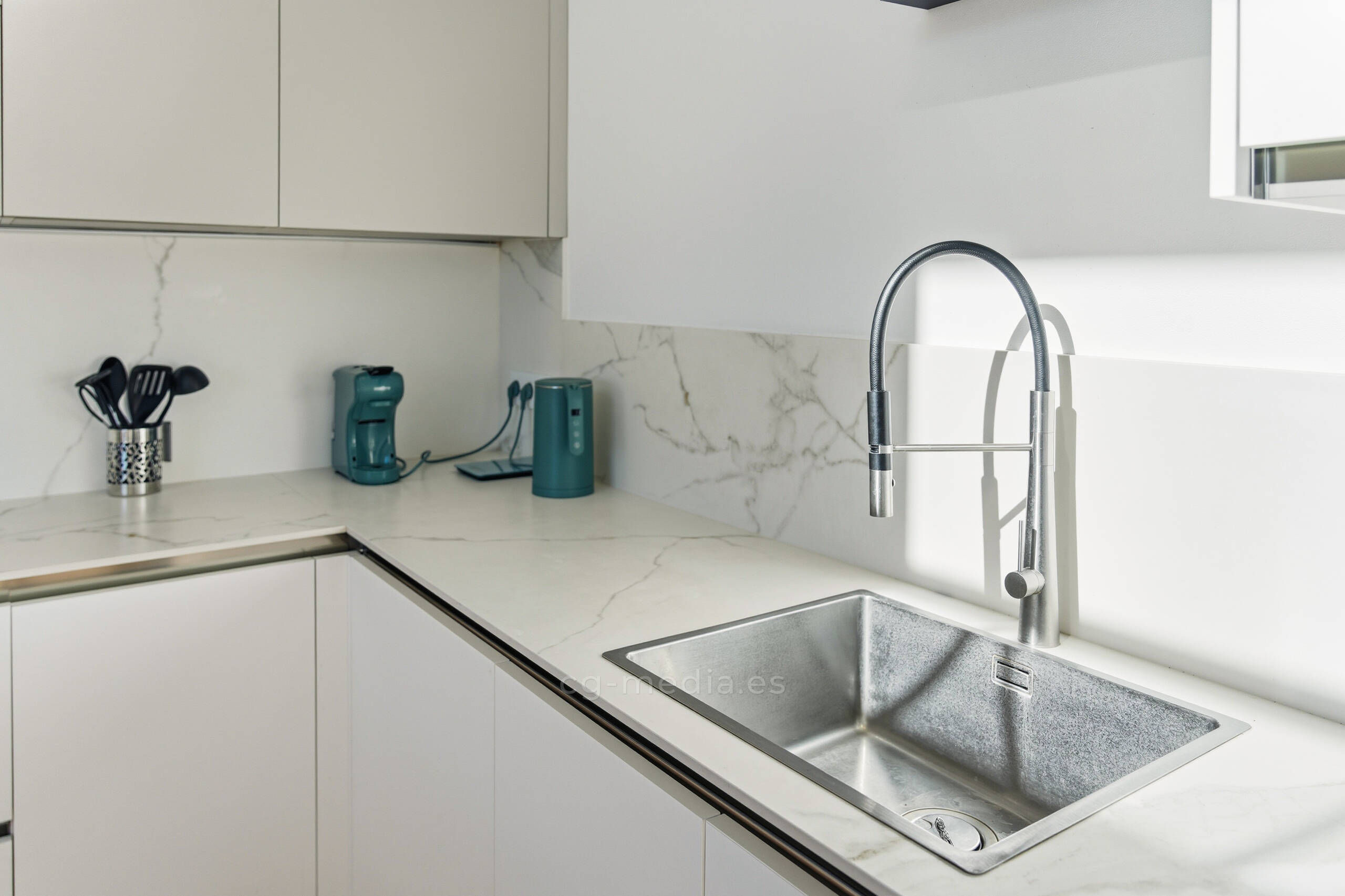 person with blue and black hair