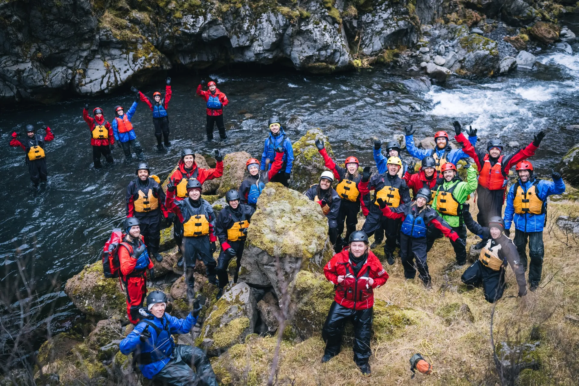 Photos de groupe de Canyoning