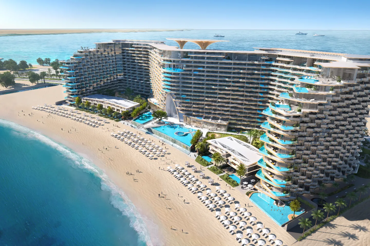 A modern architectural design of The Aster Apartments, featuring a contemporary look and sophisticated details.