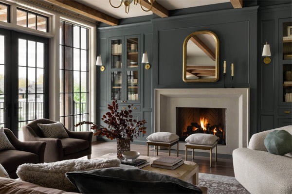 Moody Blue Living Room