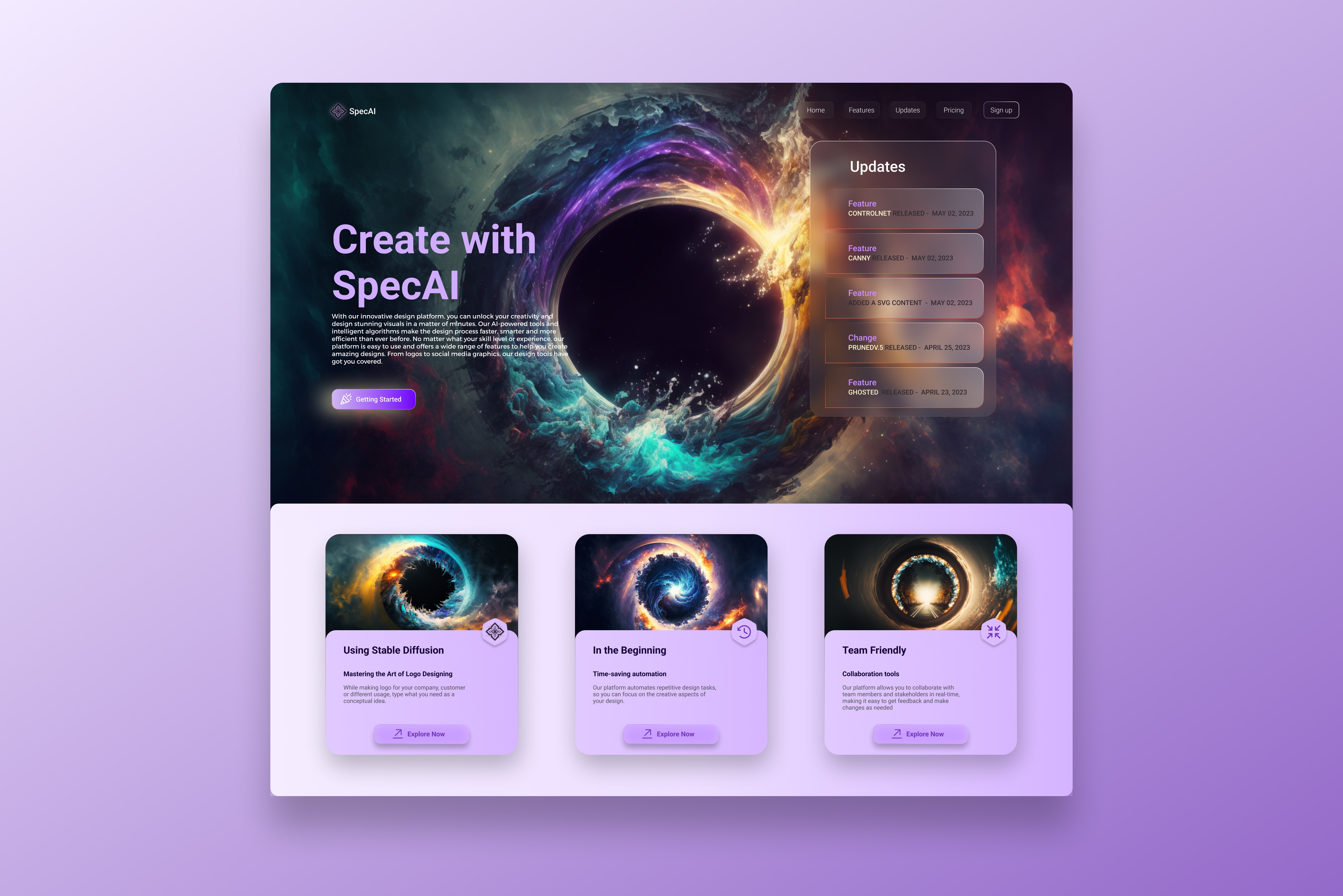 Header for landing page to boost website traffic