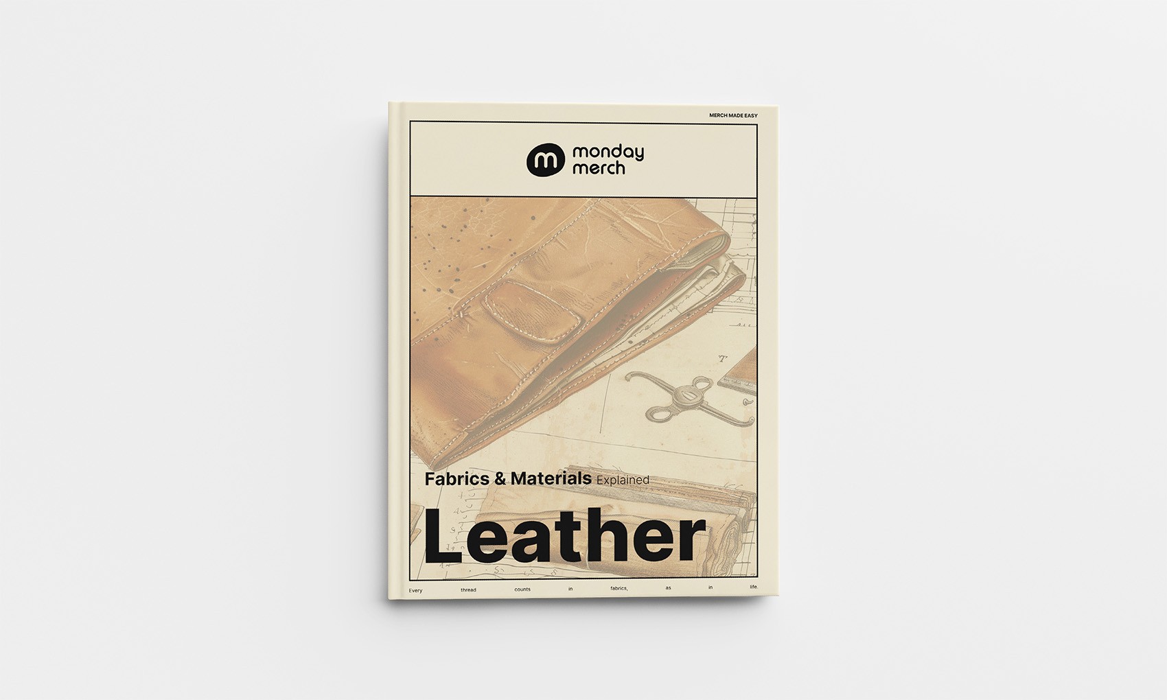 Monday Merch Stoffen en Materialen Boek Leer