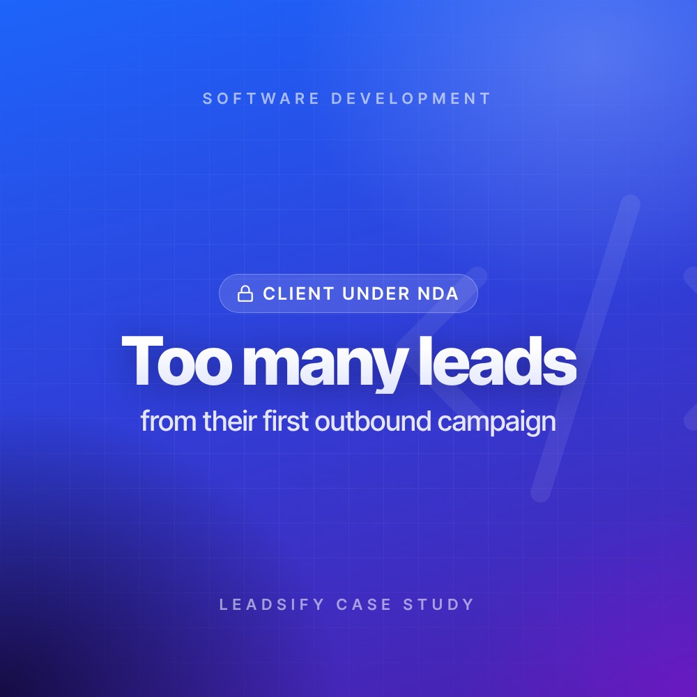 Software Development Agency: From No Leads to “Too Many Leads”