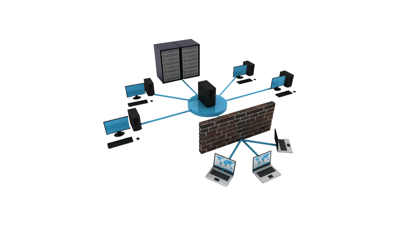 Network diagram illustrating documented connections, port mapping, and structured network infrastructure for accurate IT deployment and reinstallation