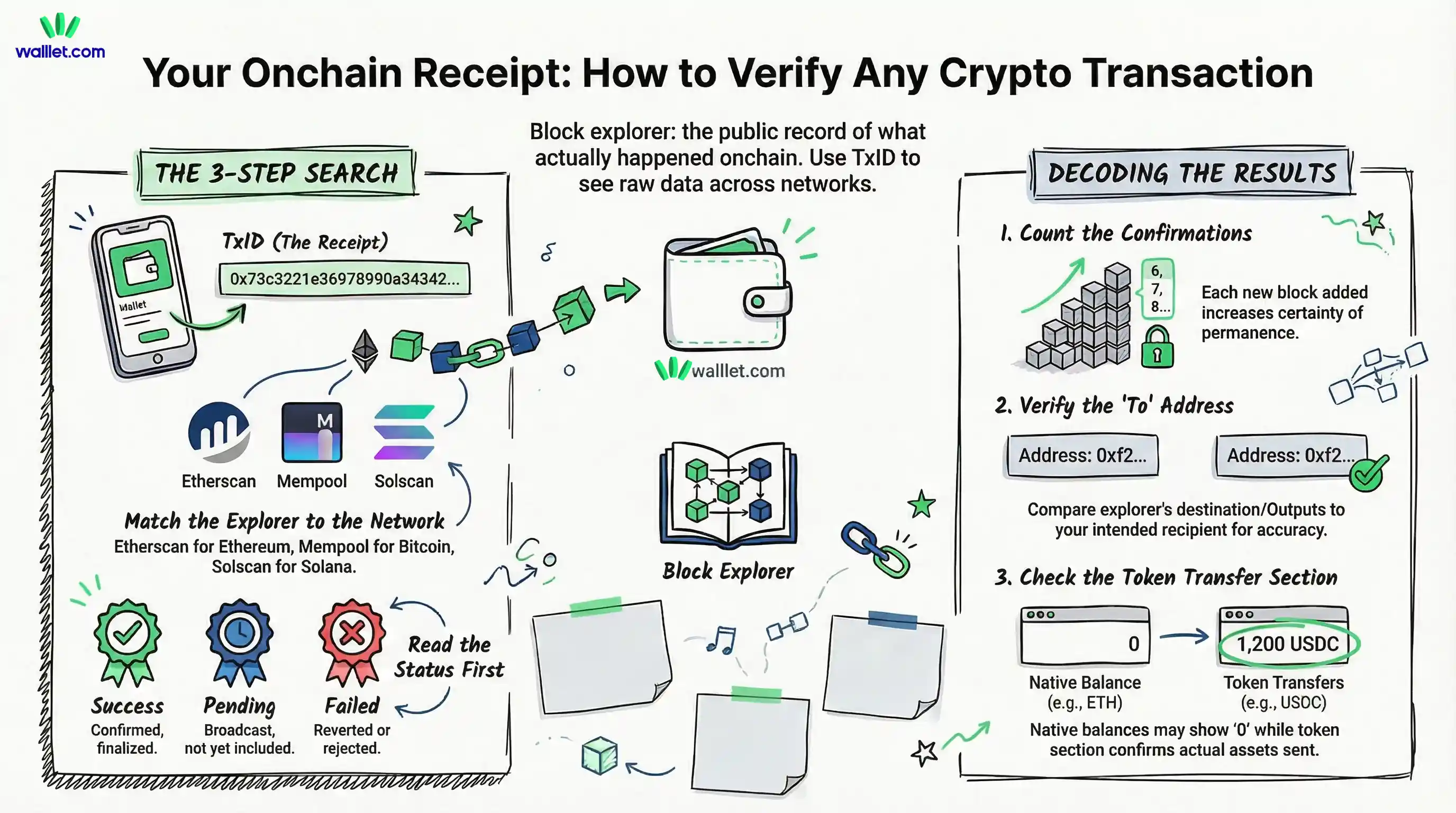 verify crypto transactios