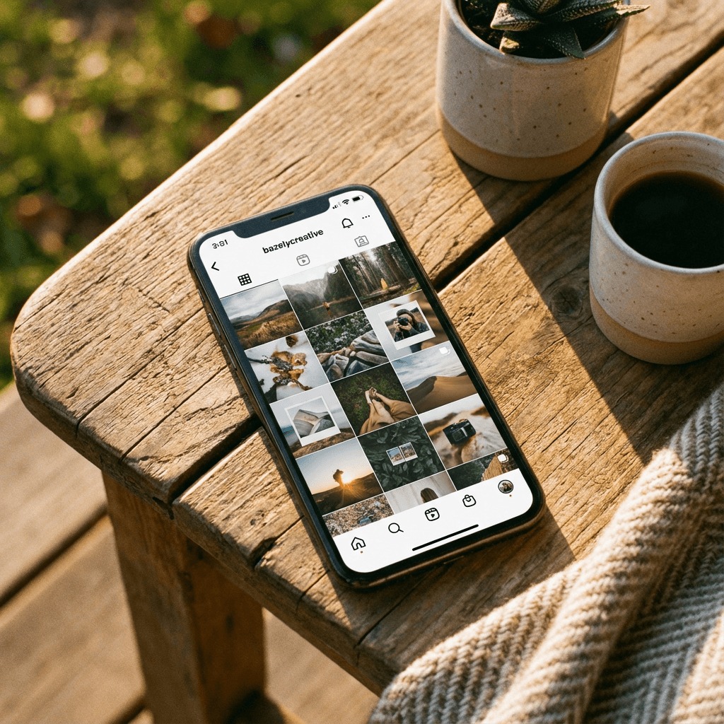 Portrait of a person in dark clothing speaking on a phone