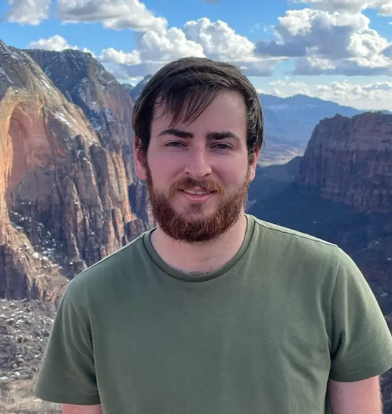 Portrait  of a young man with glasses