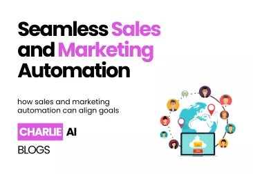 Visual banner for Seamless Sales & Marketing Workflow Success, highlighting Ai setter with Charlie AI sales automation tools.
