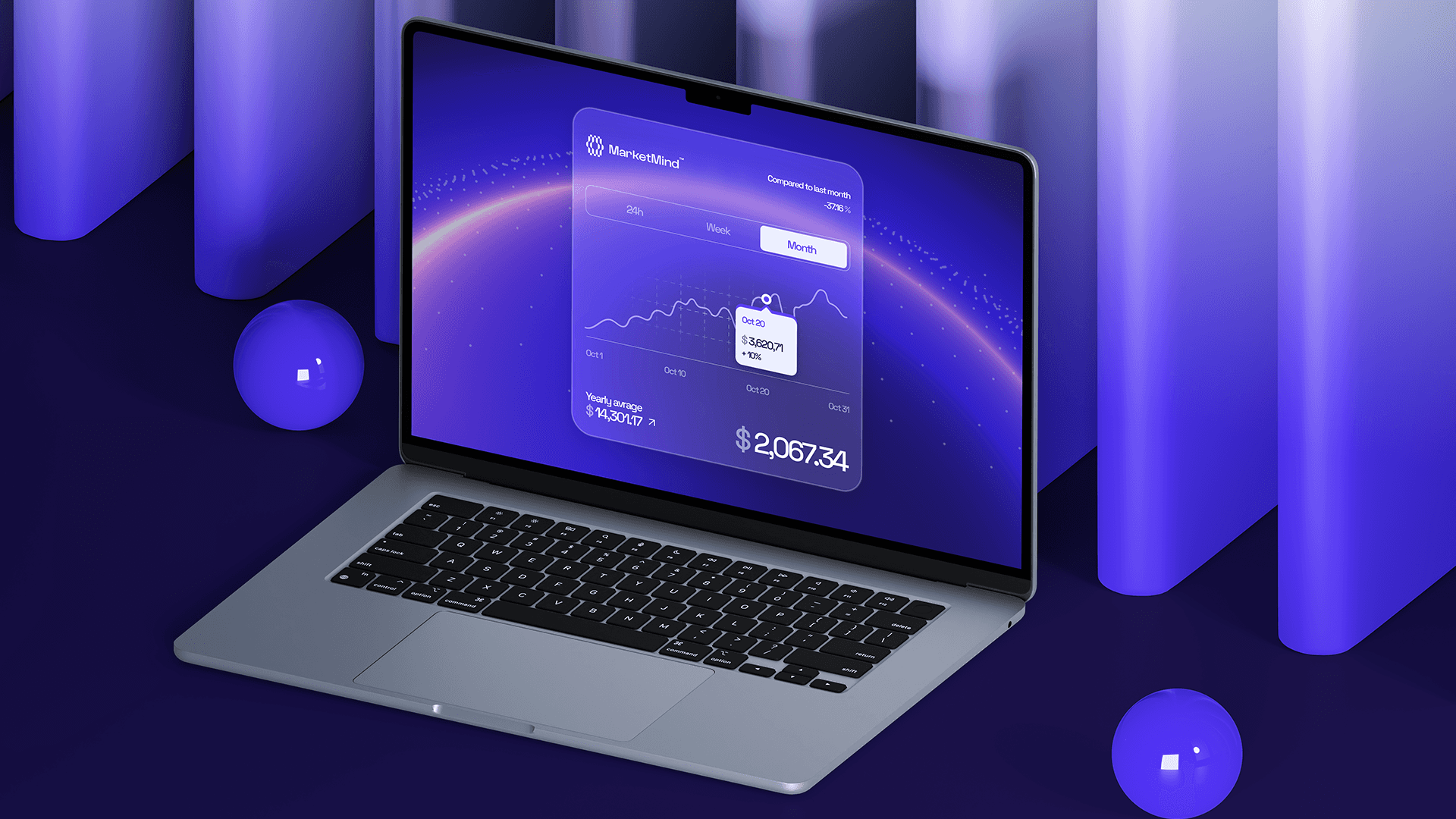 Isometric Illustration Phone and Card