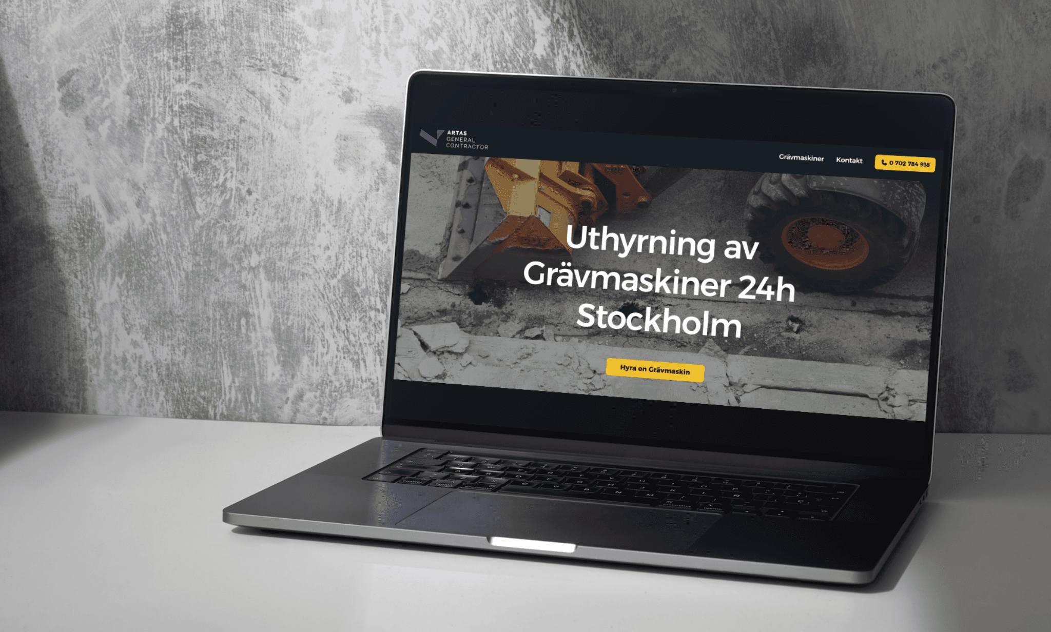 Swedish Construction Company Stockholm Framer Website