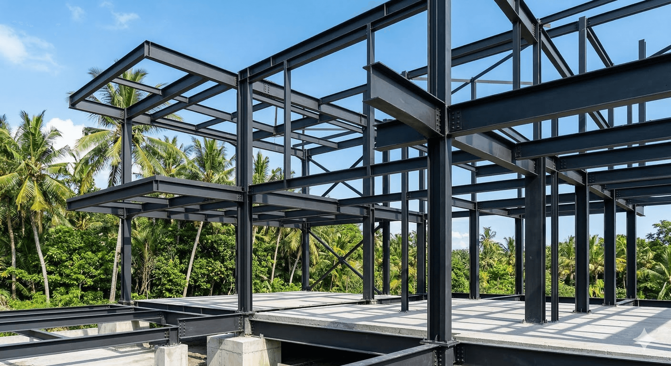 a close up of a metal structure with lots of rust