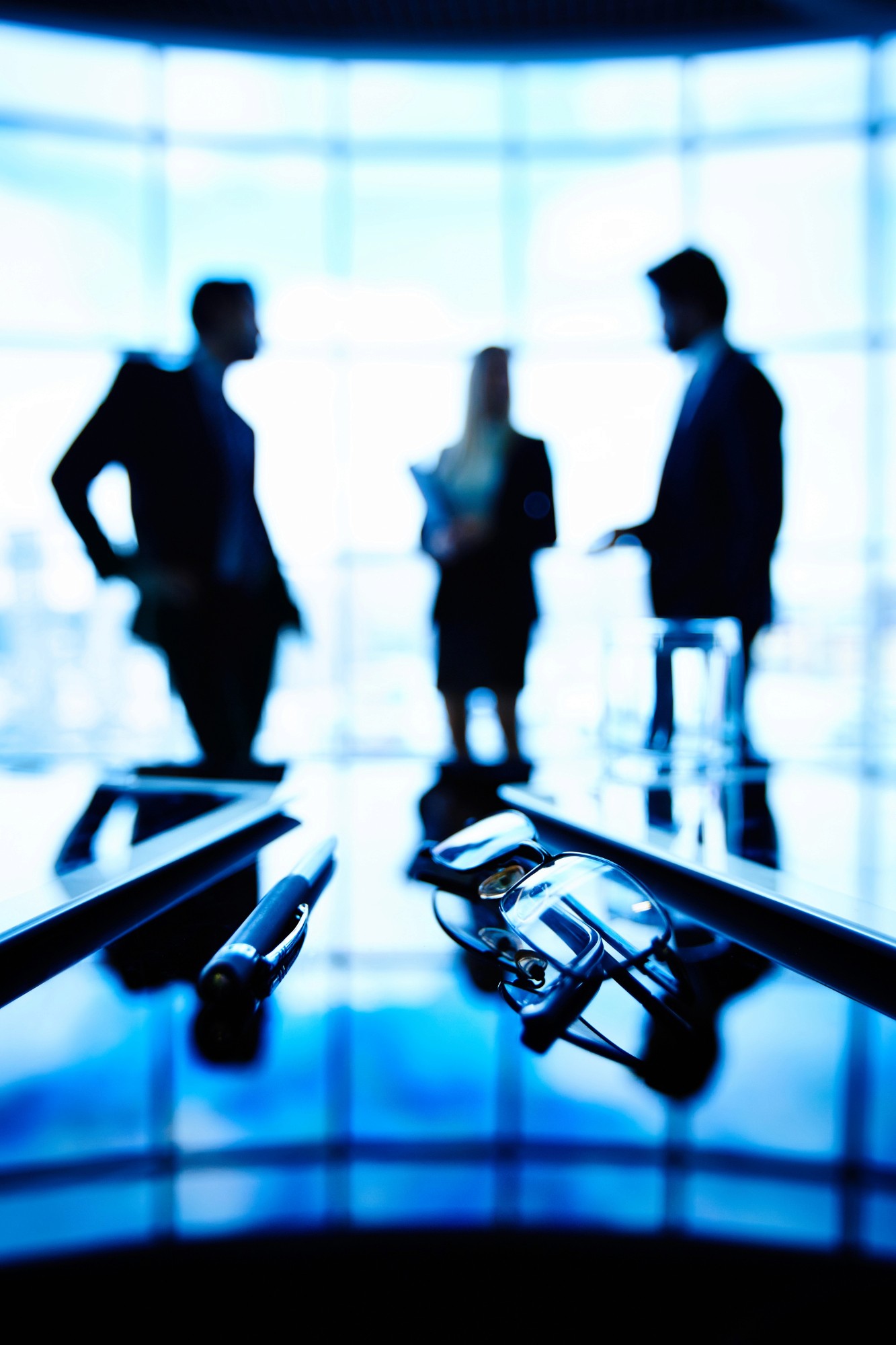 Diverse group of people in a business meeting