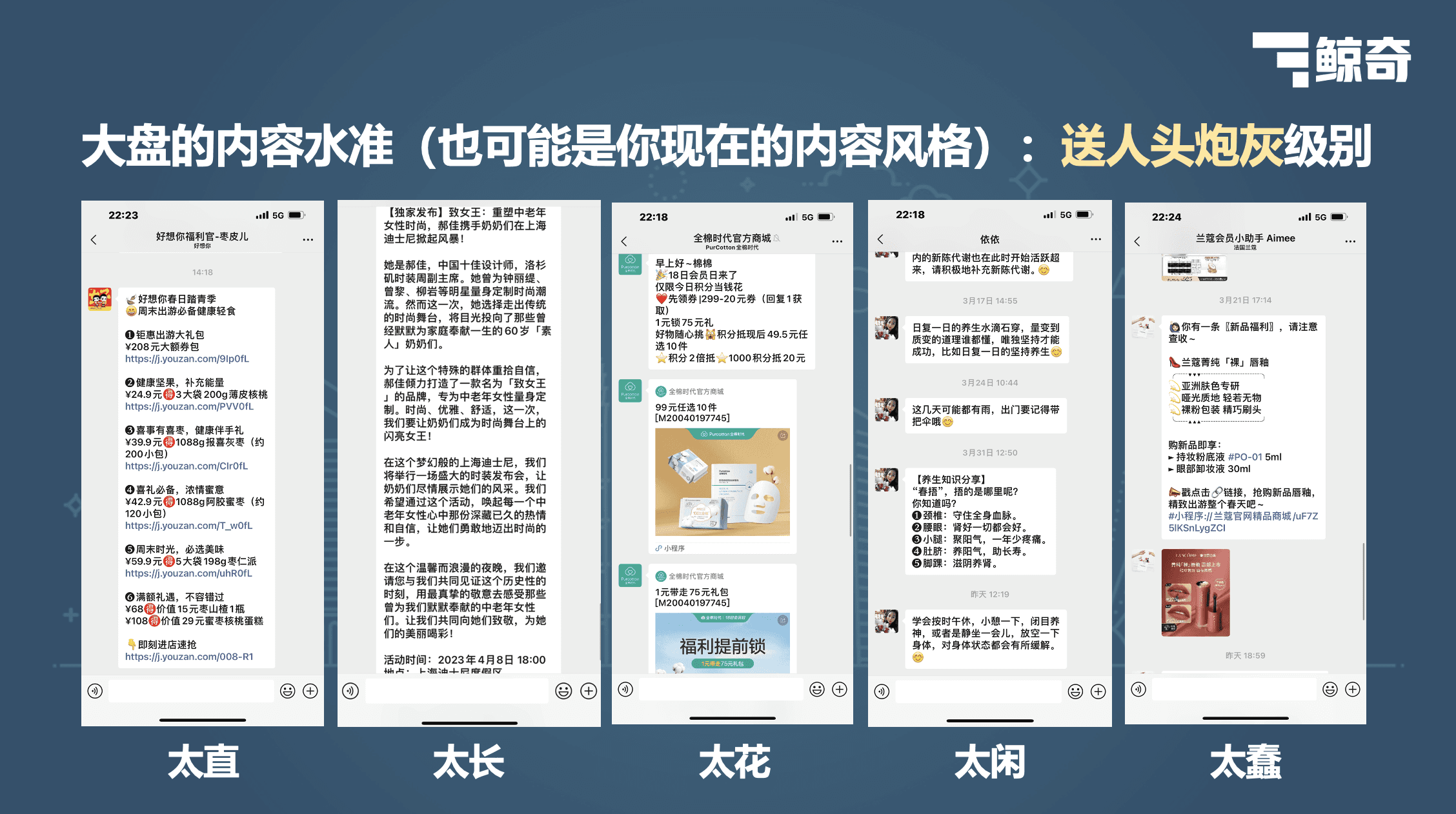 大盘的内容水准对比