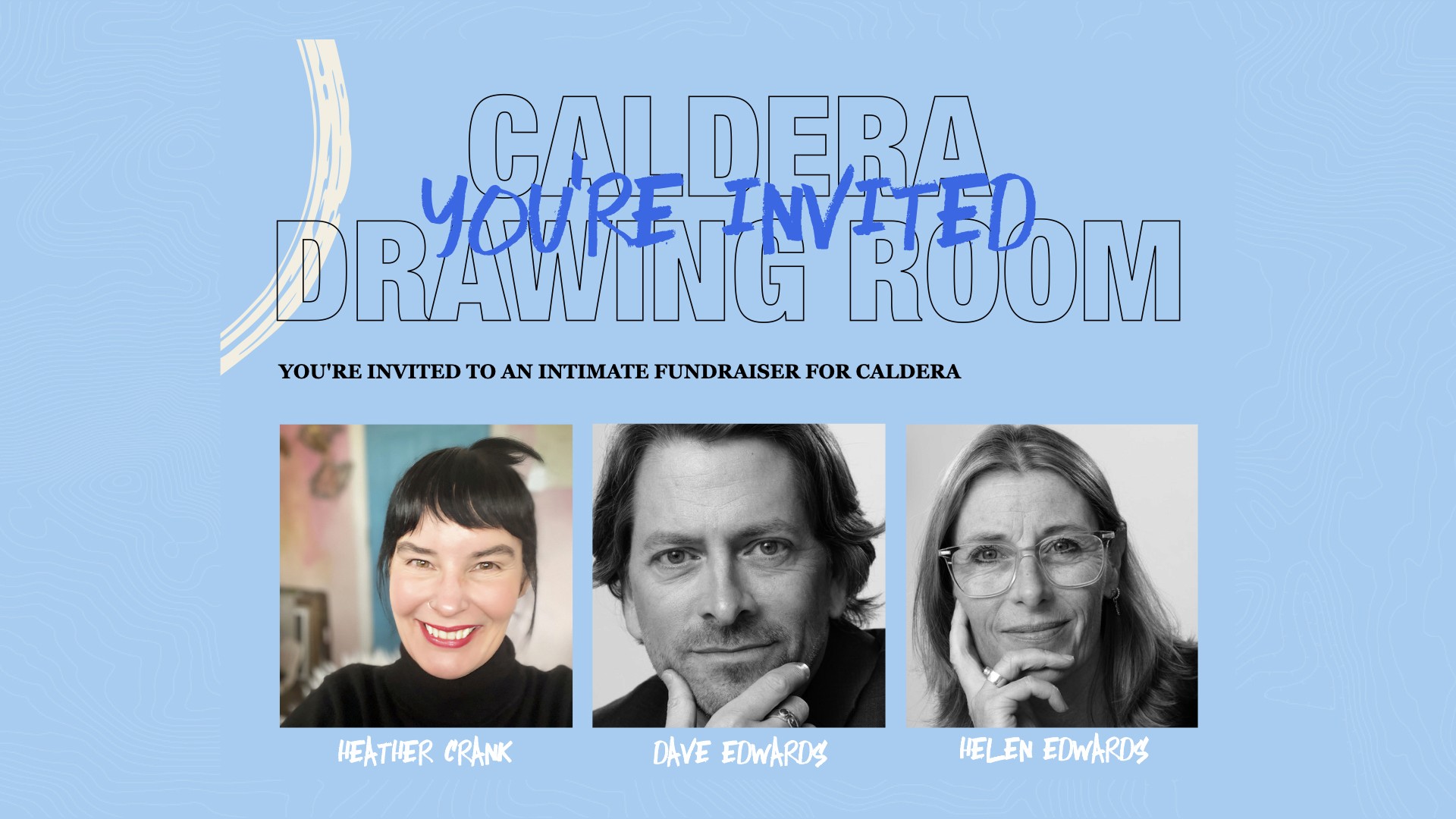 Headshots of Helen Edwards, Dave Edwards, and Heather Crank