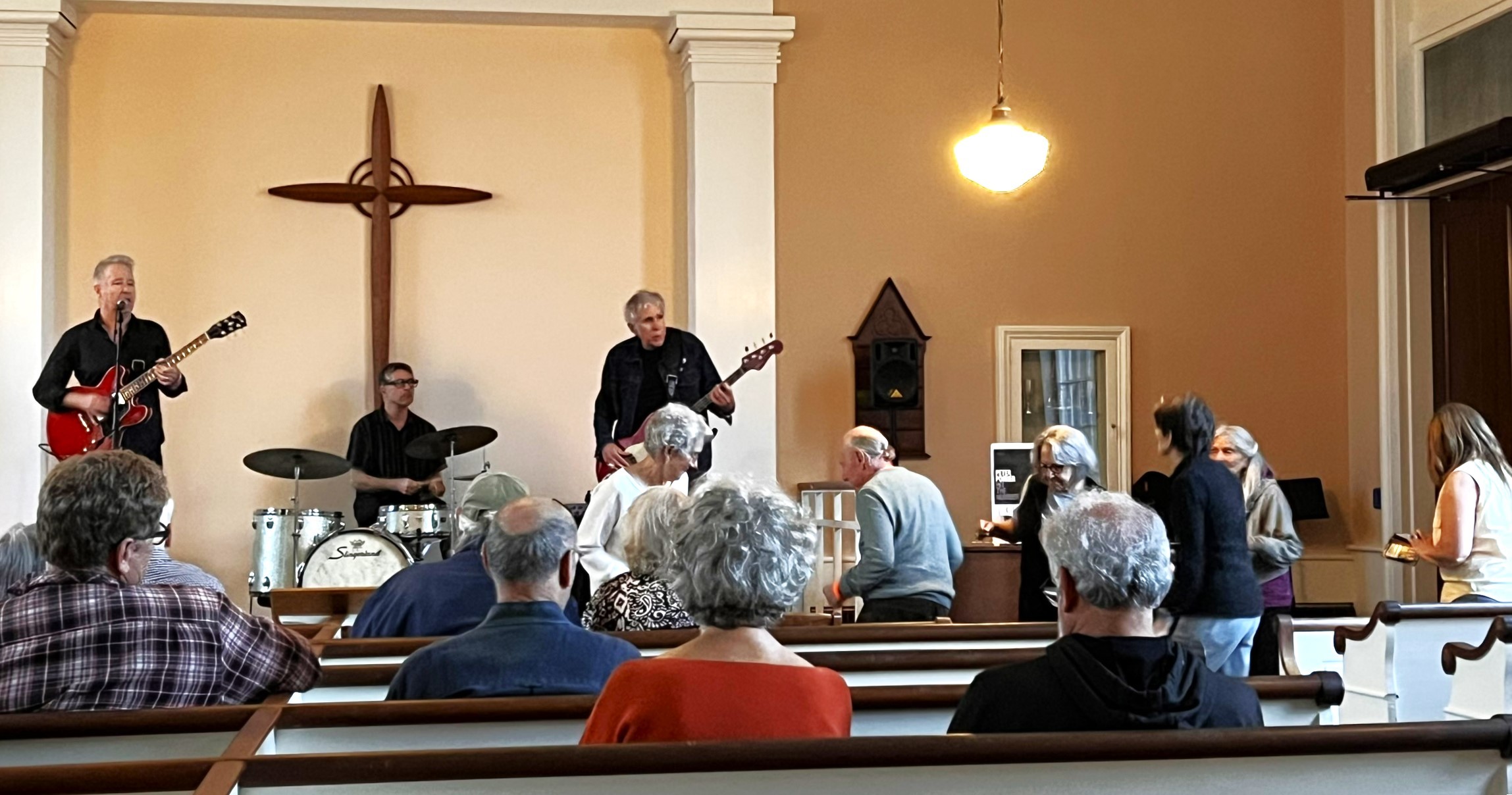 Inside of the Monterey Meeting House