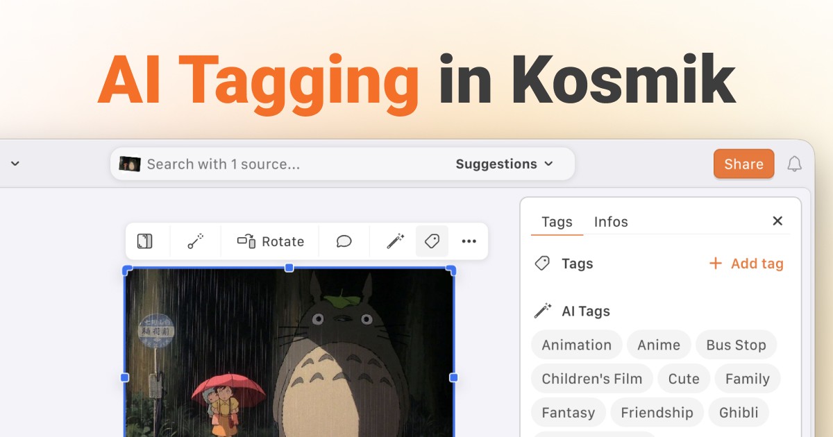 Auto Tagging in Kosmik