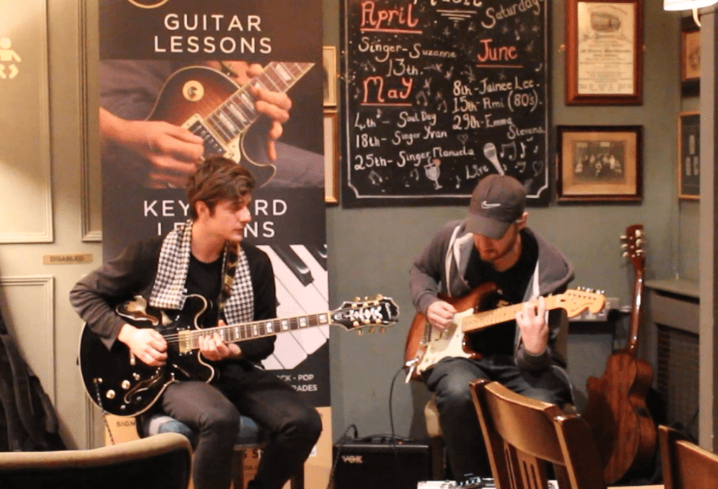 Focus Music School Teachers performing live a the local pub