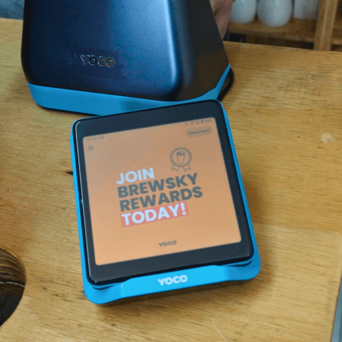 Brewsky loyalty programme on Yoco card machine