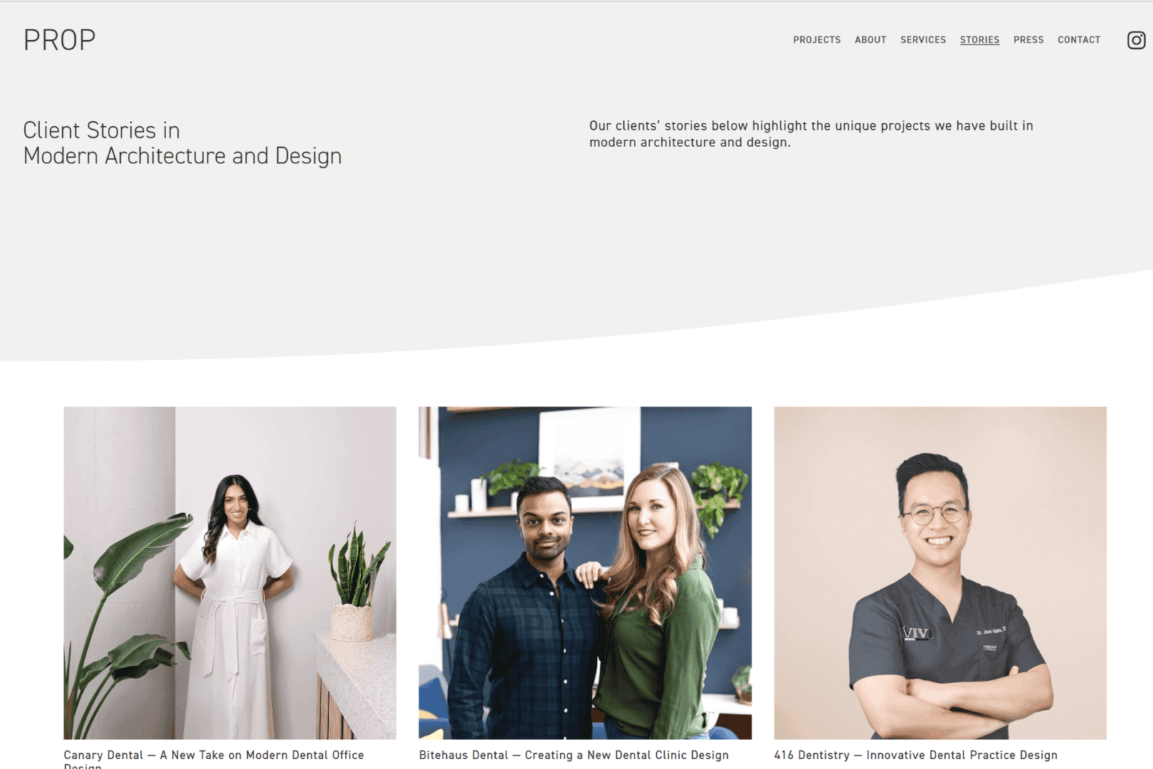 Prop Architecture Client Stories in Modern Architecture and Design