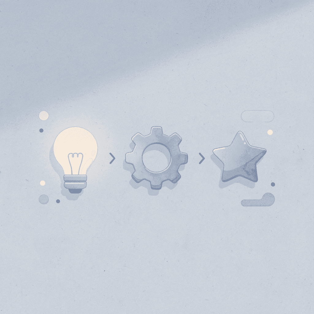 Three icons representing cost transparency, delivery reliability, and flexibility