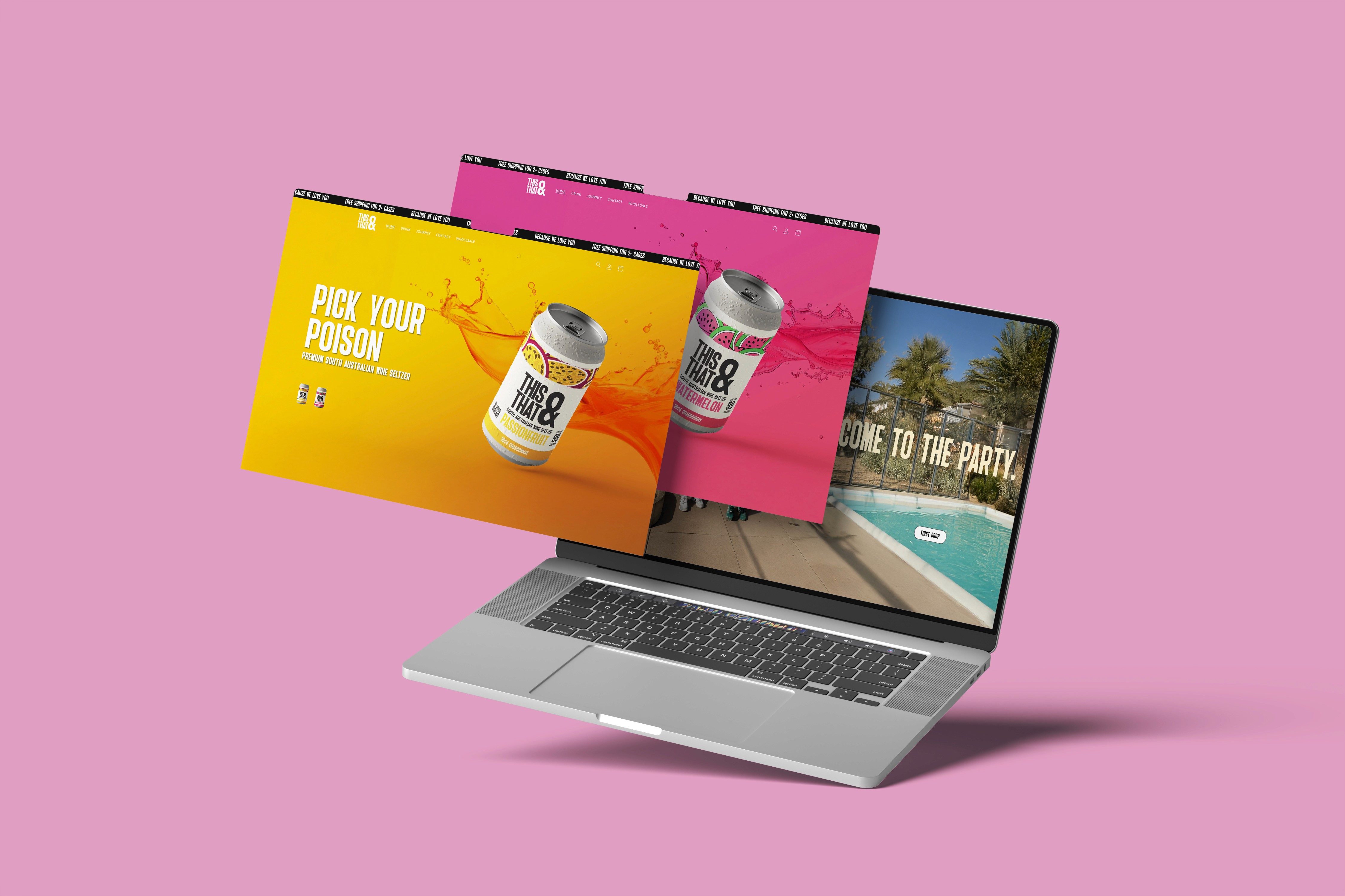 White branded cap with turquoise logo placed on fresh lemons in a red bowl