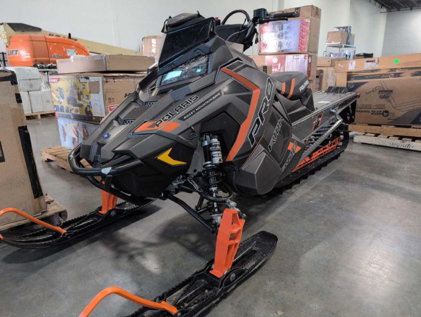 2017 Polaris 800 Pro RMK 163 Snowmobile w/ 1,692 Miles