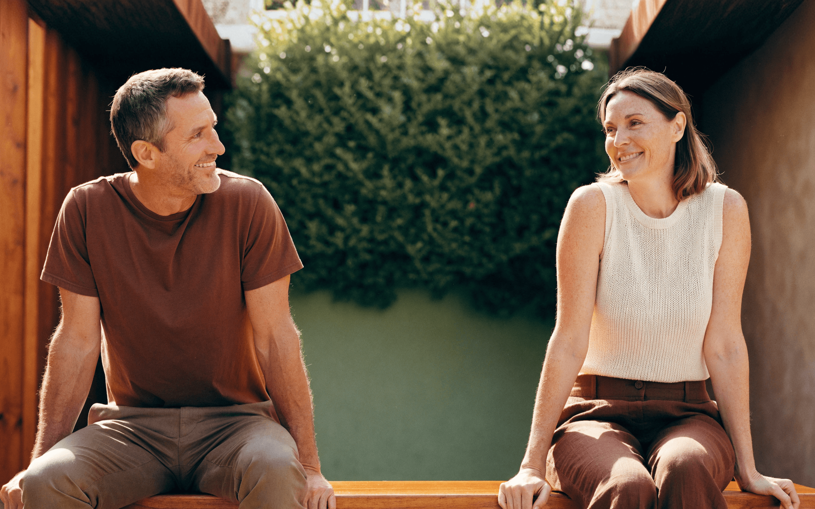 Couple enjoying time outdoors